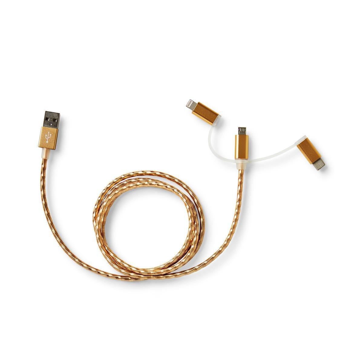Gold multi-charging cable