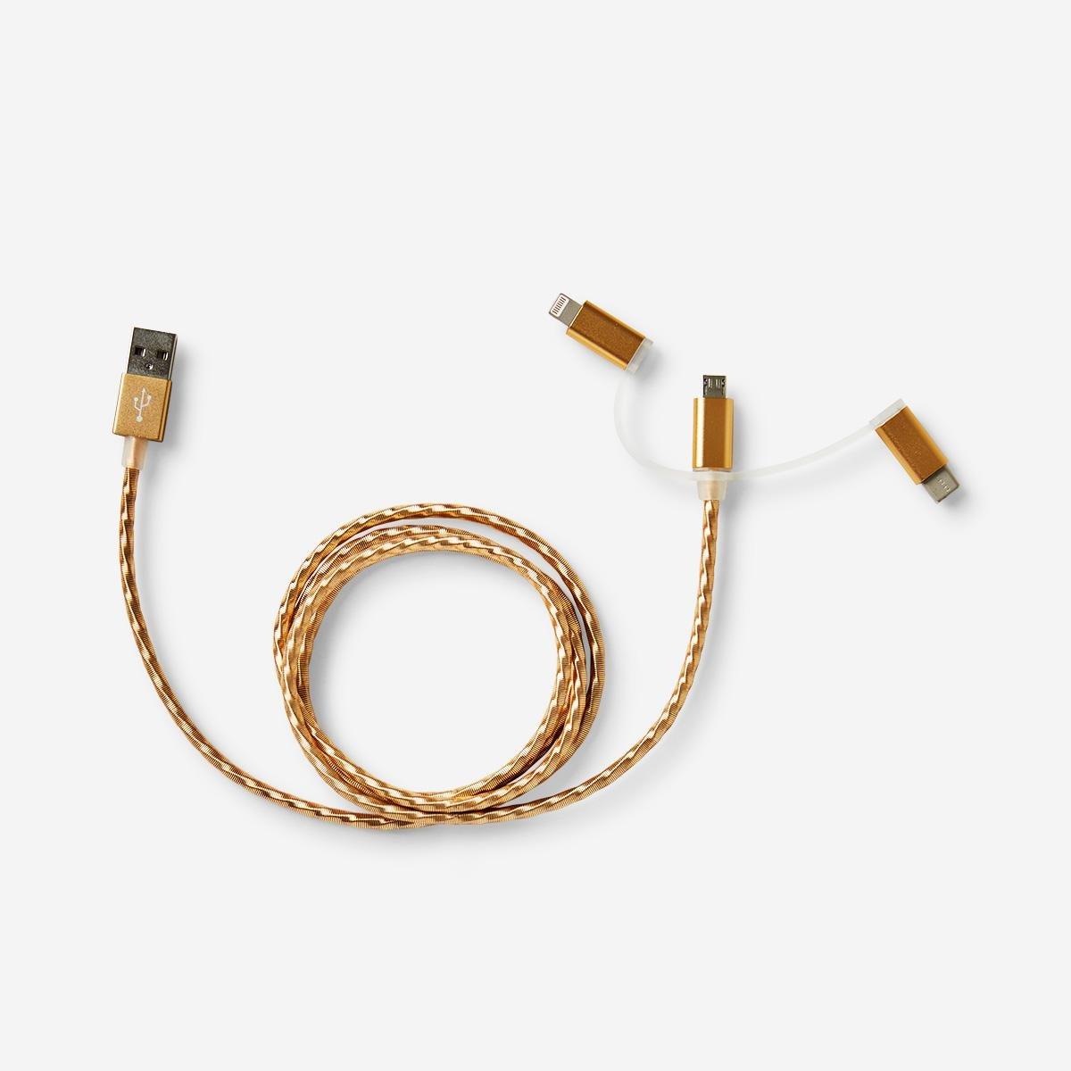Gold multi-charging cable