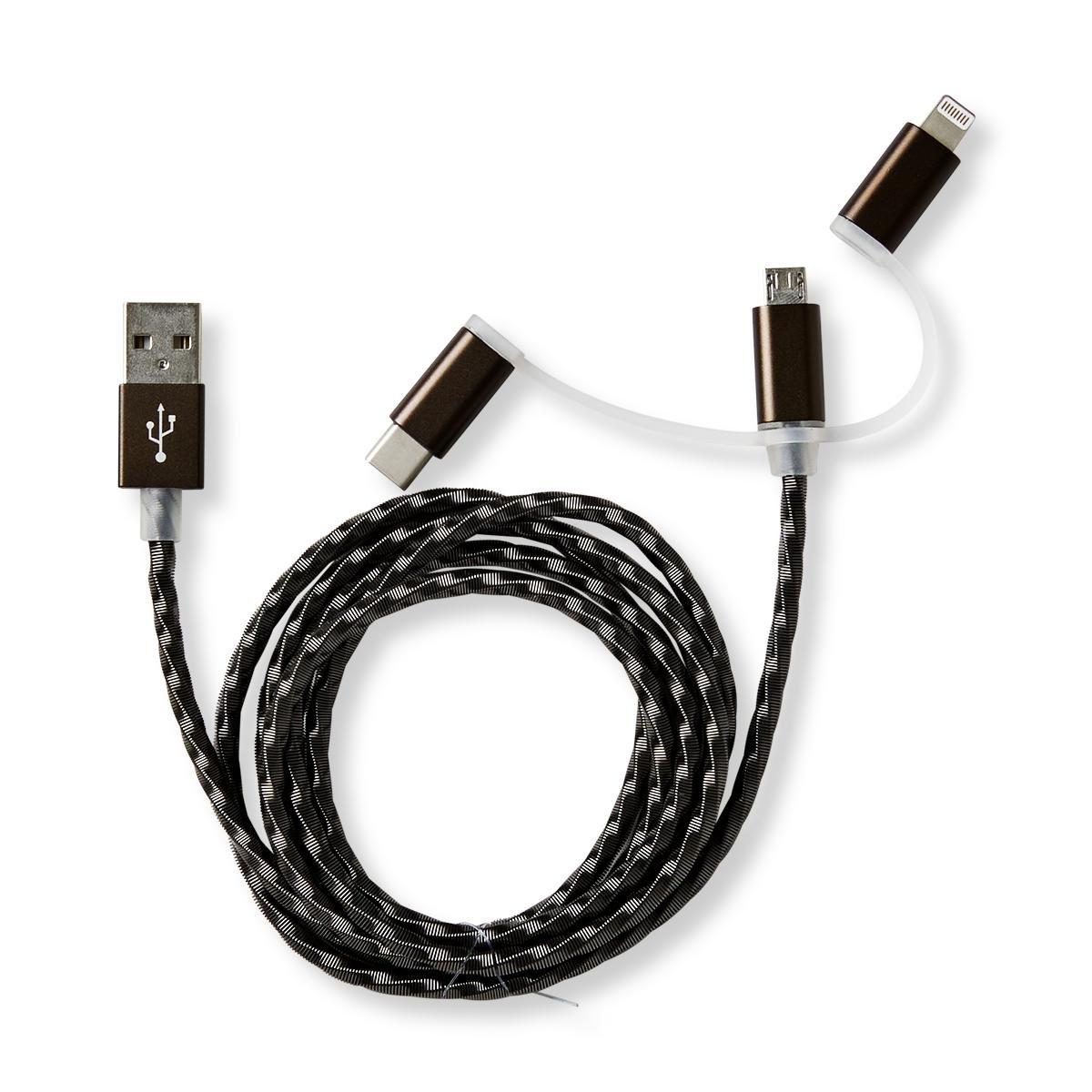 Black multi-charging cable