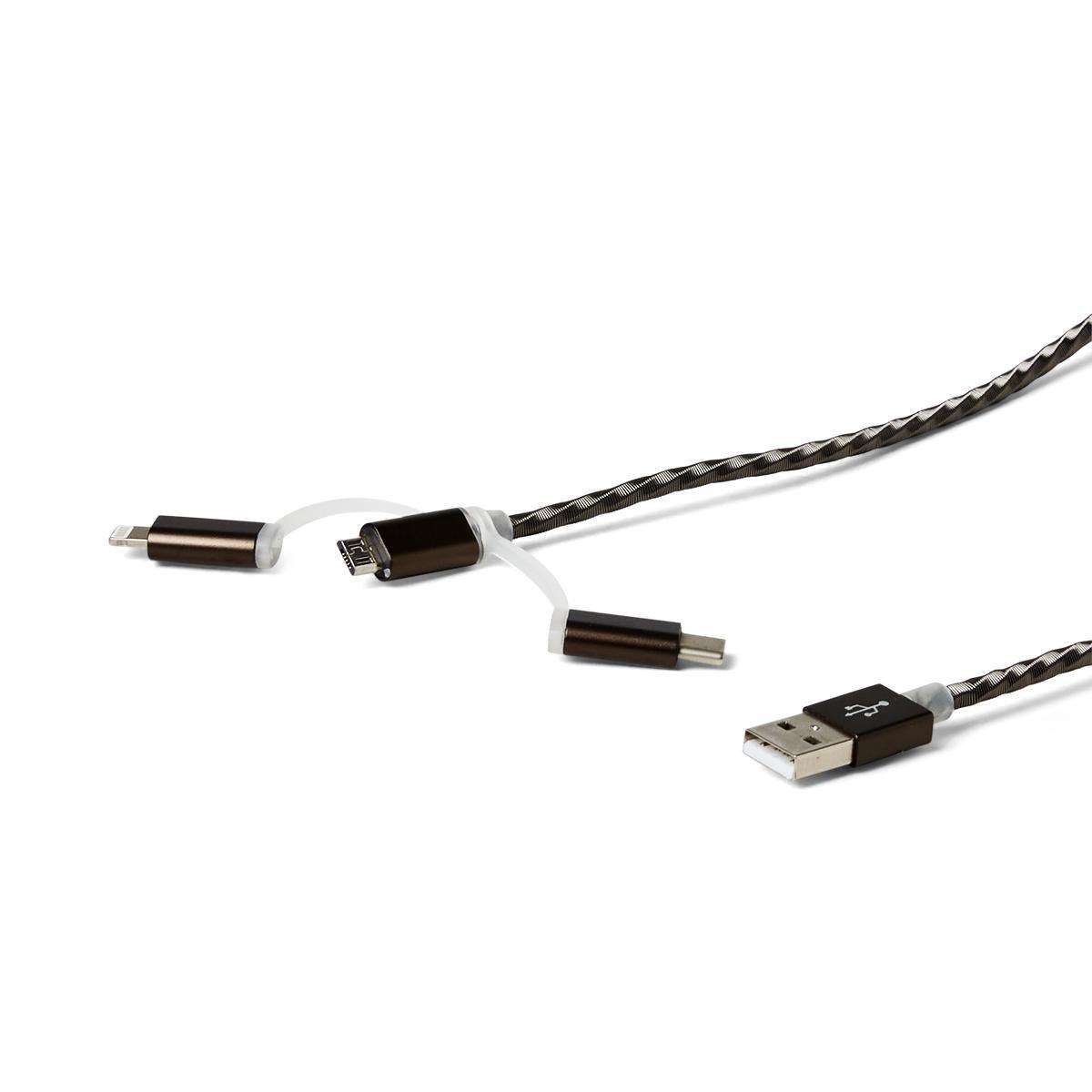 Black multi-charging cable