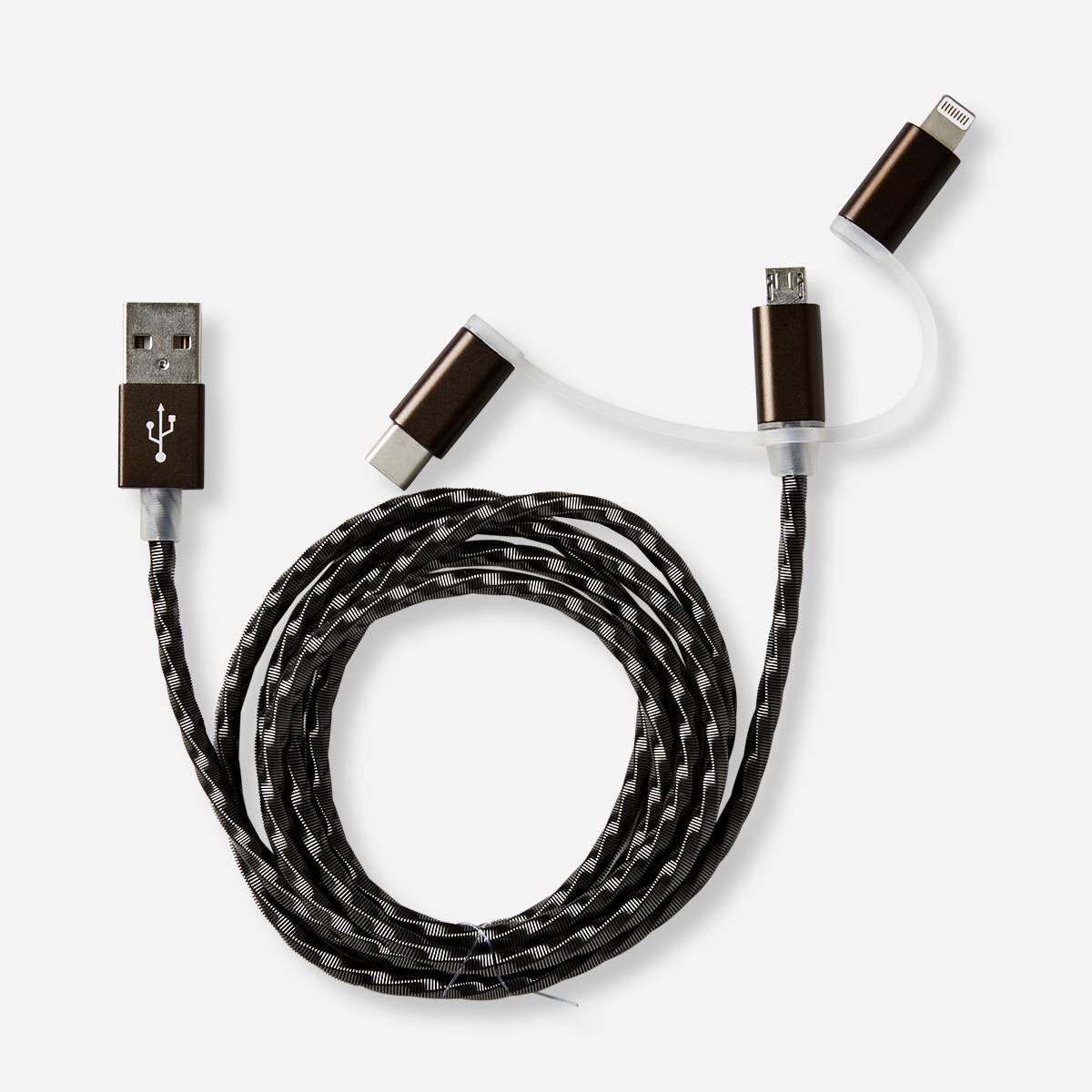 Black multi-charging cable