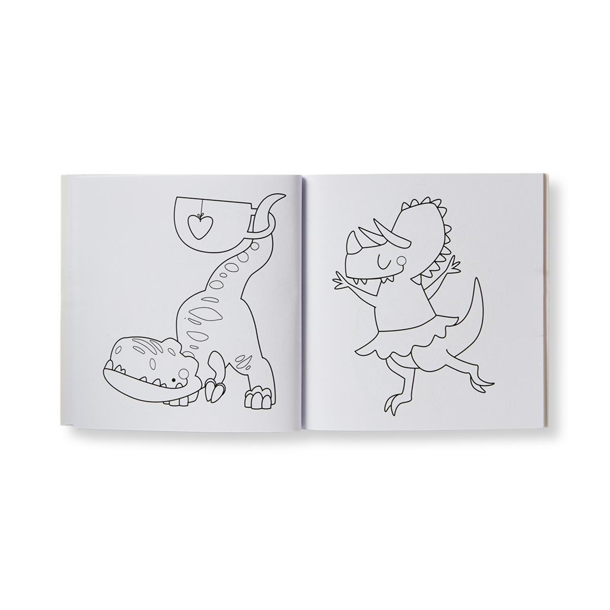 Dinosaur colouring book