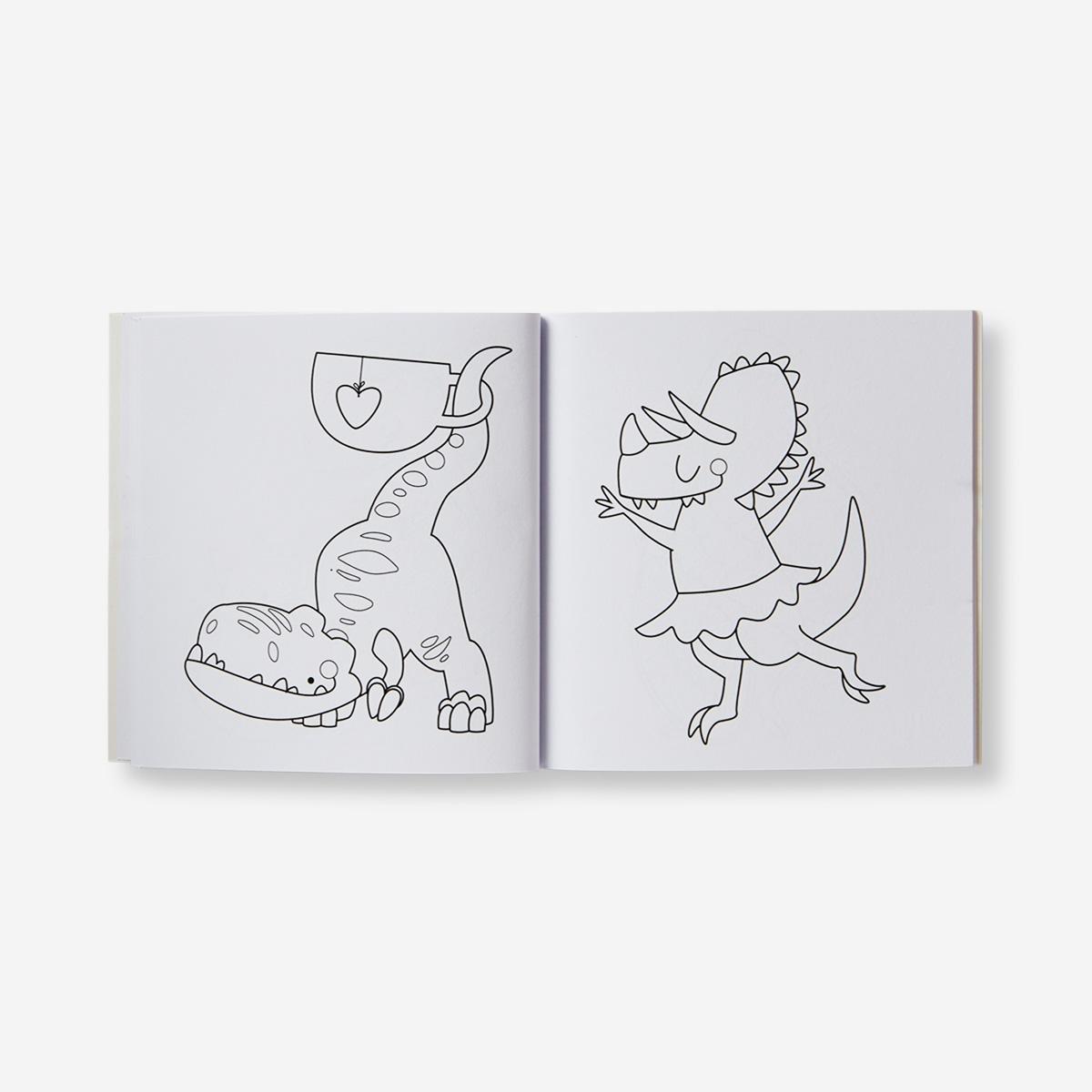 Dinosaur colouring book