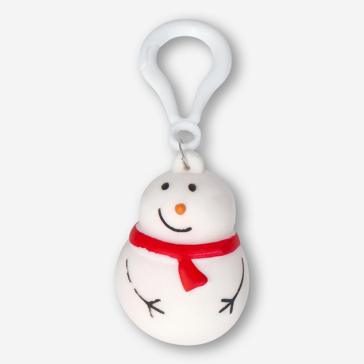 Multicolour snowman keychain