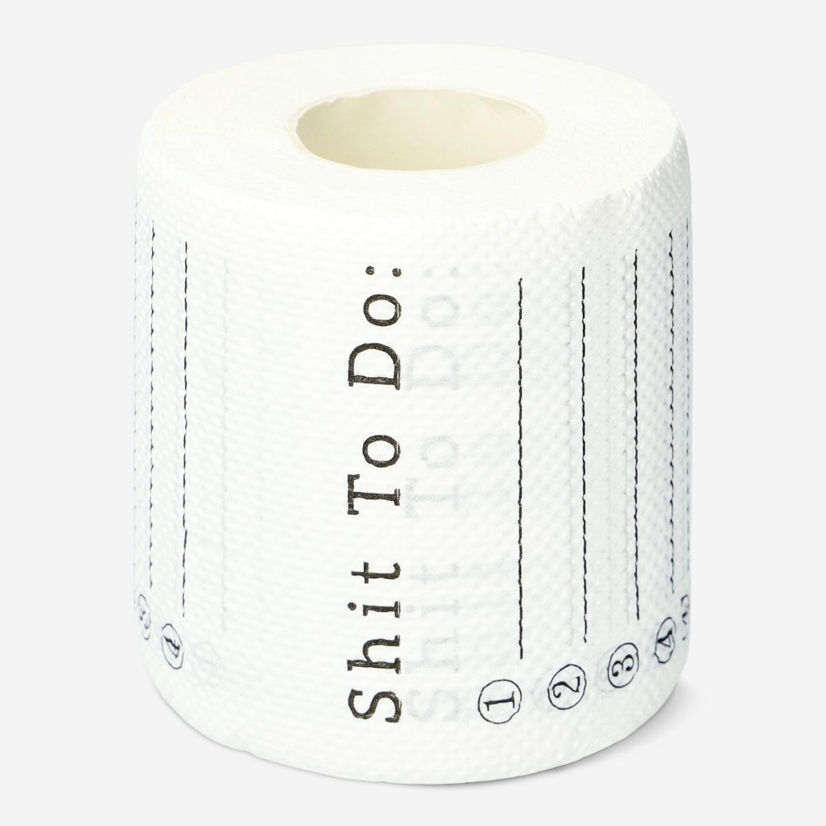 White toilet roll