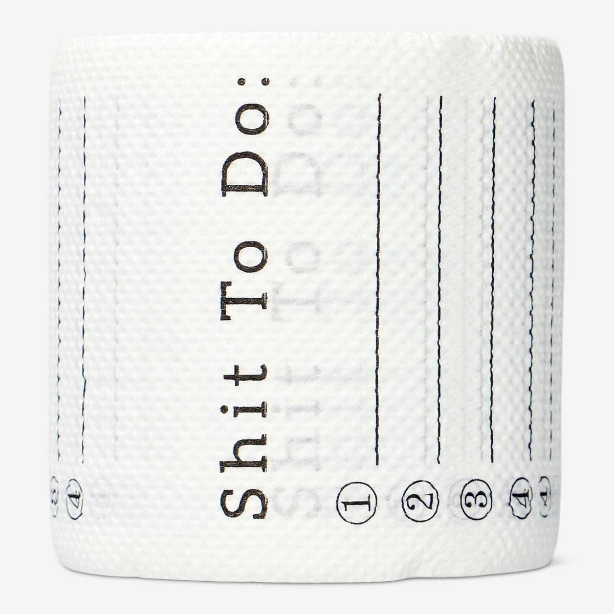 White toilet roll