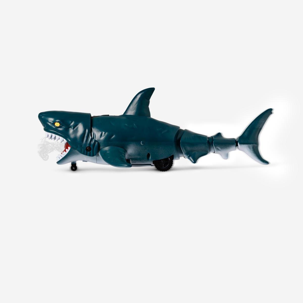 Blue remote controlled shark