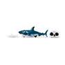 Blue remote controlled shark    