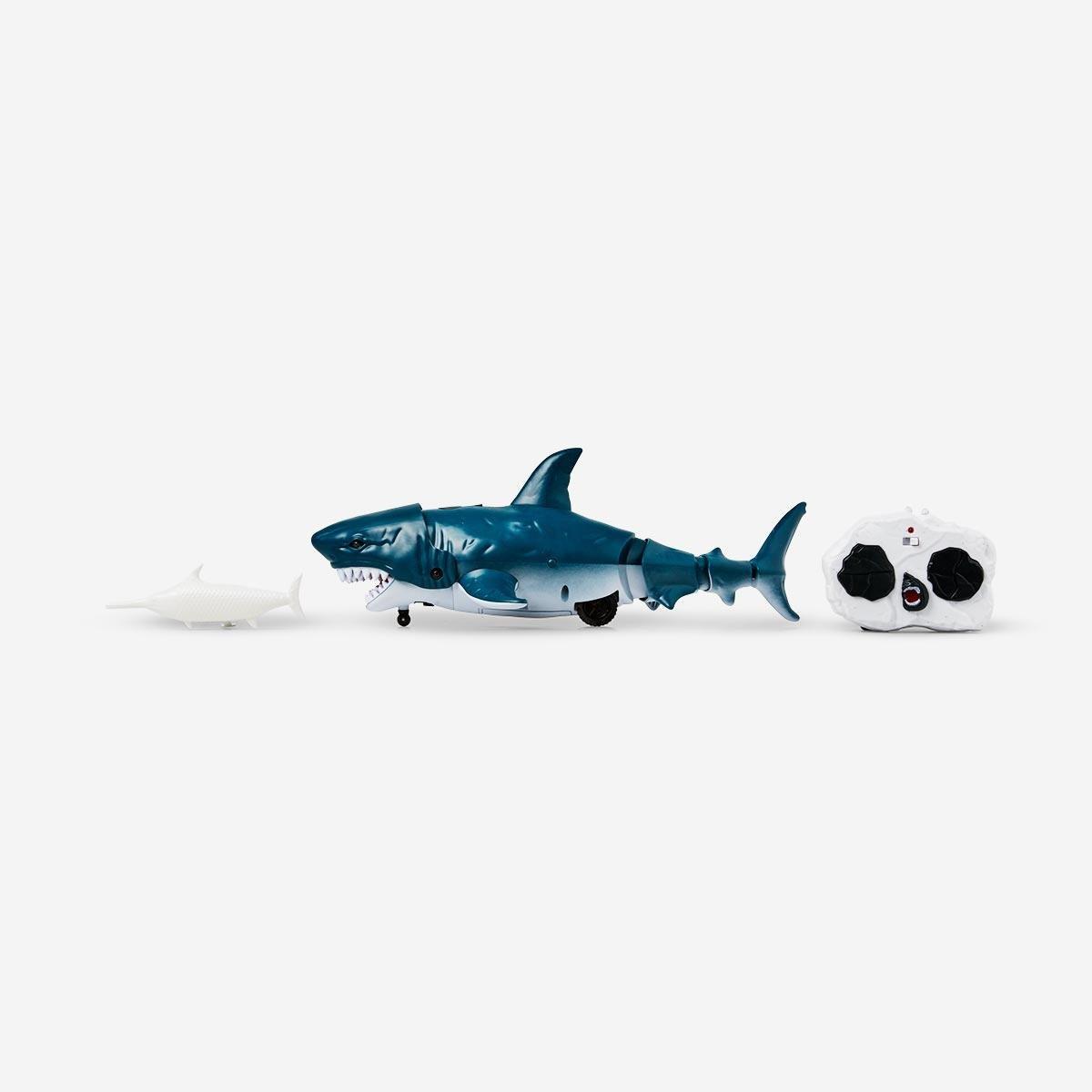 Blue remote controlled shark