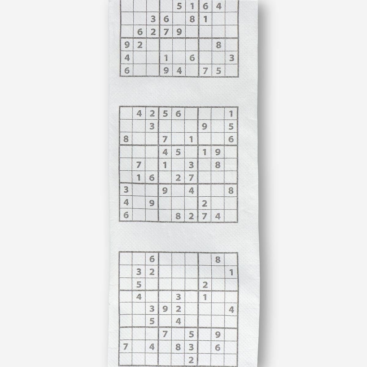 White sudoku games toilet roll