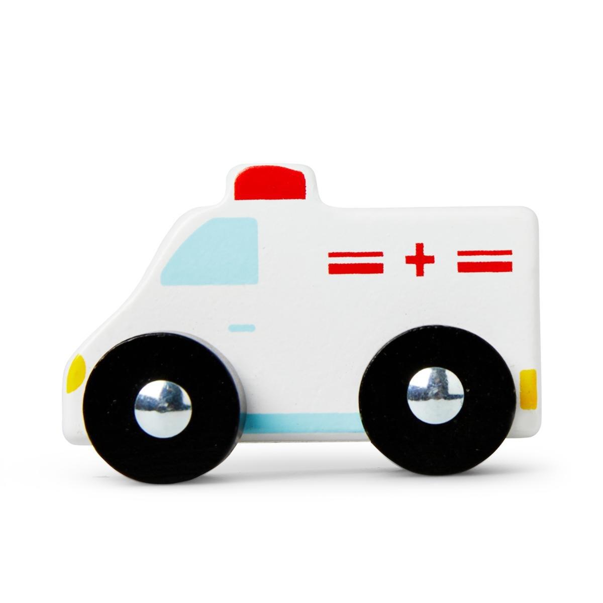 Wooden white ambulance