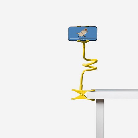Yellow smartphone holder with clamp
