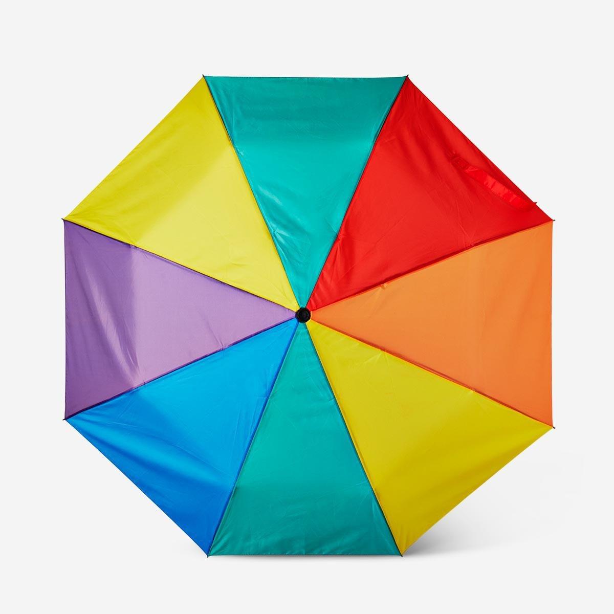 Multicolour folding umbrella