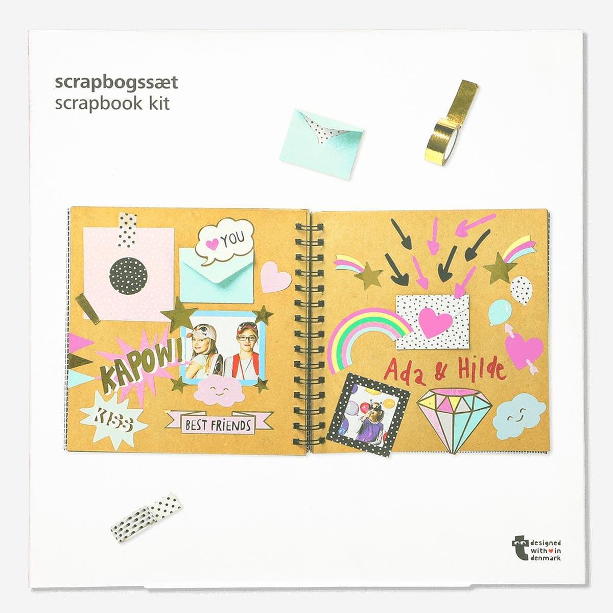 Multicolour scrapbooking kit     