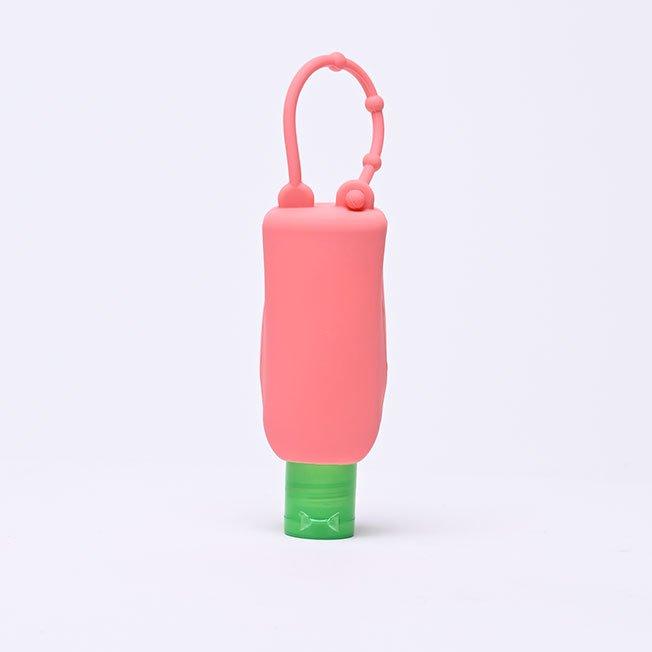 Pink hoop keyring