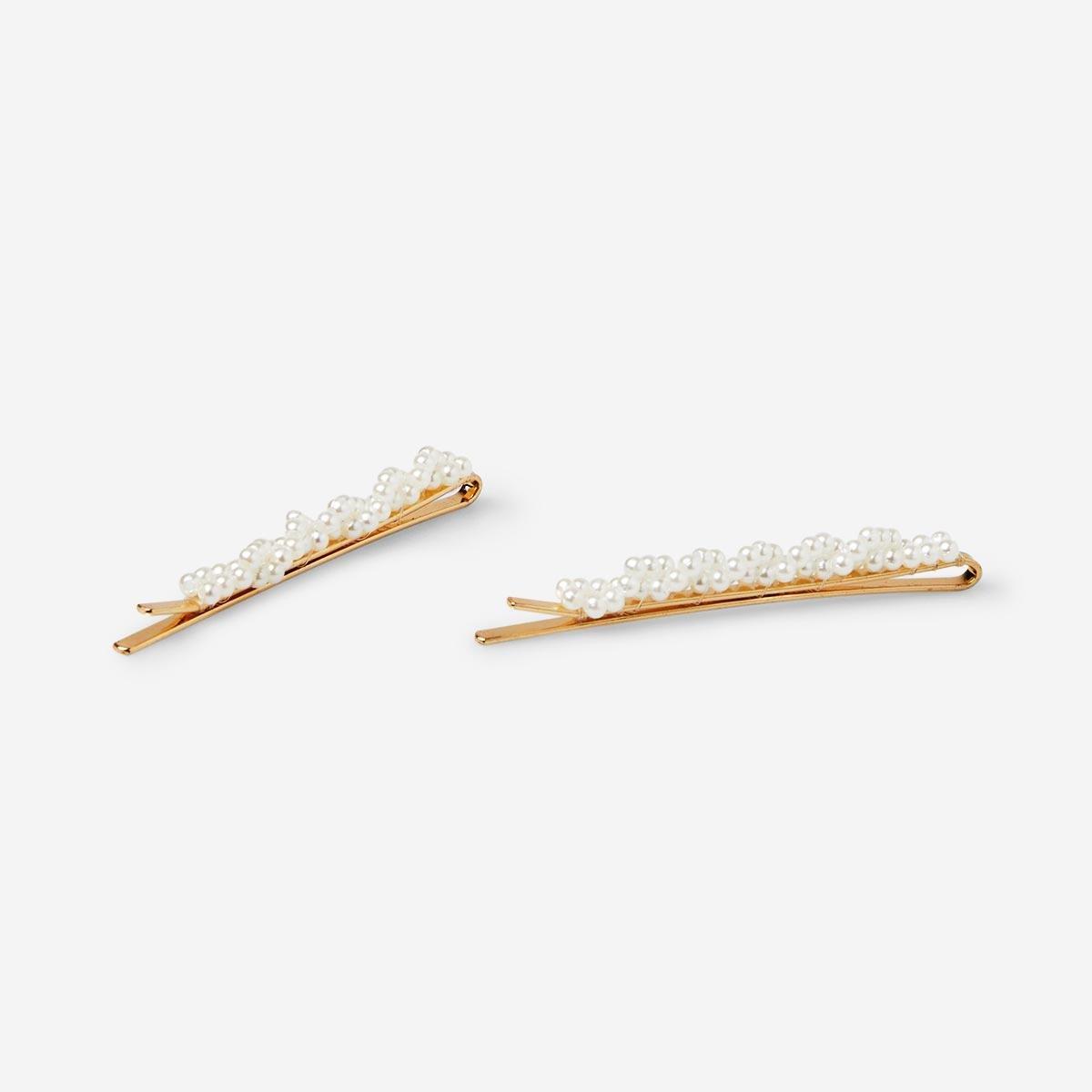 White hairpins