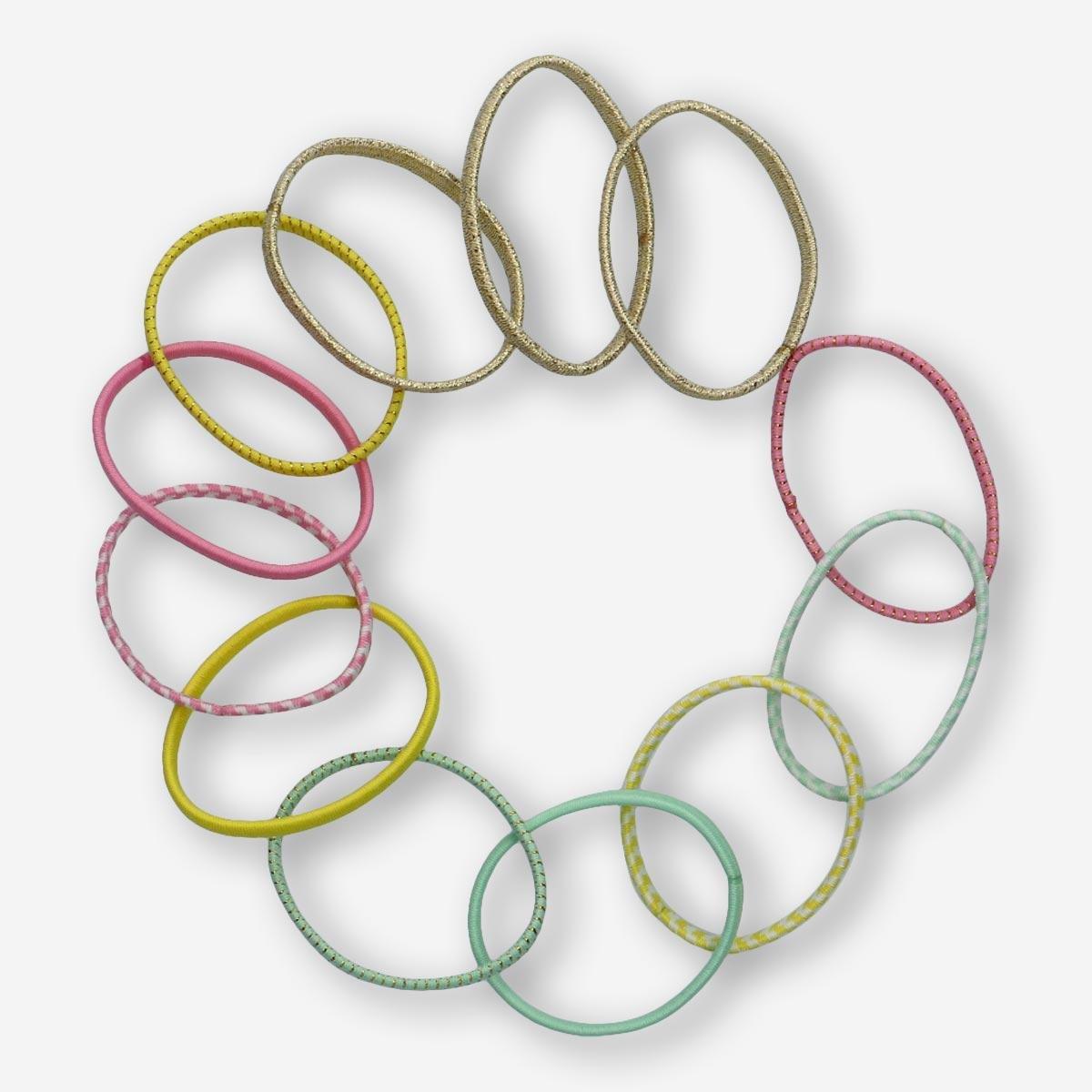 Multicolour hair elastics