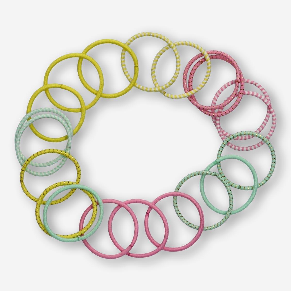 Multicolour hair elastics