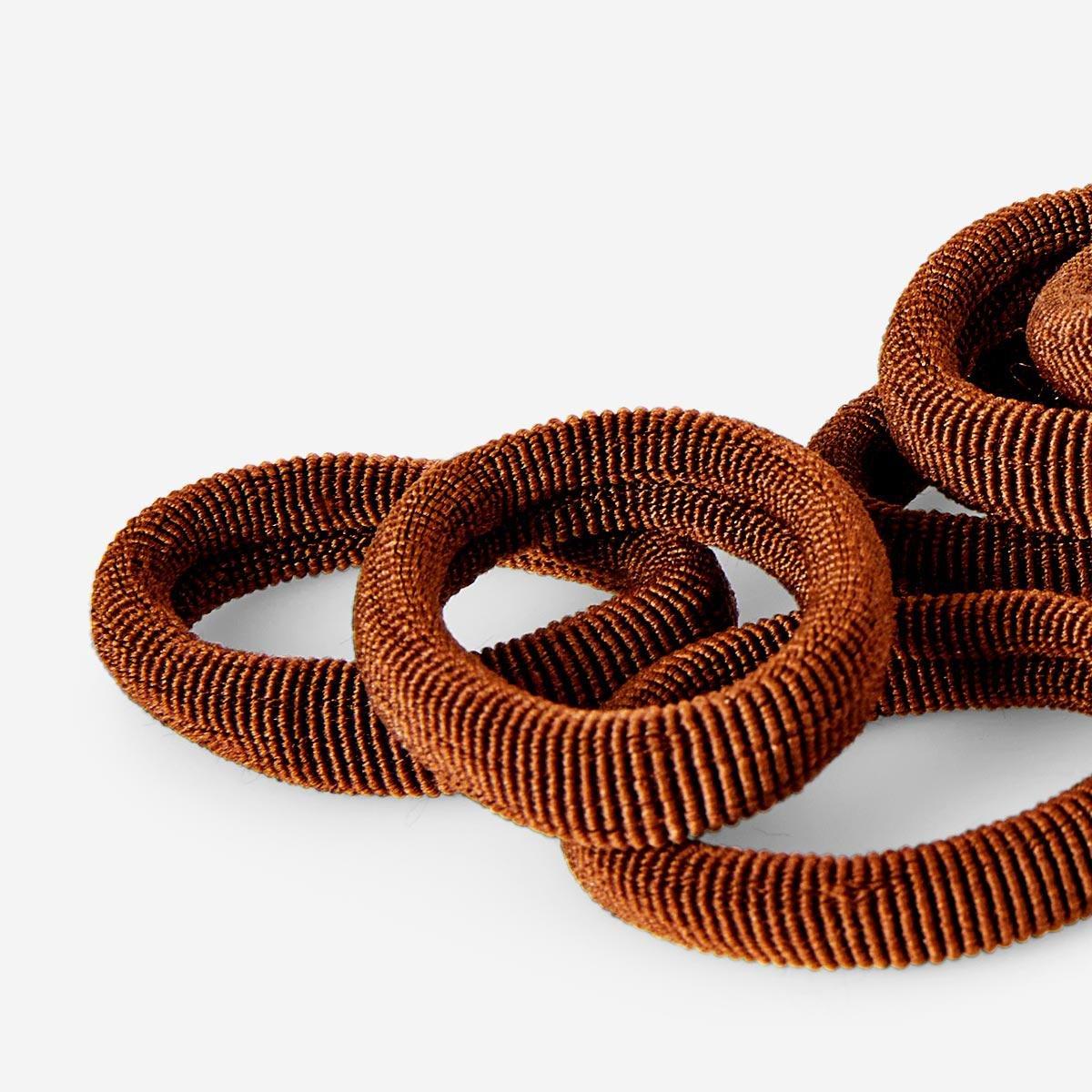 Brown hair elastics