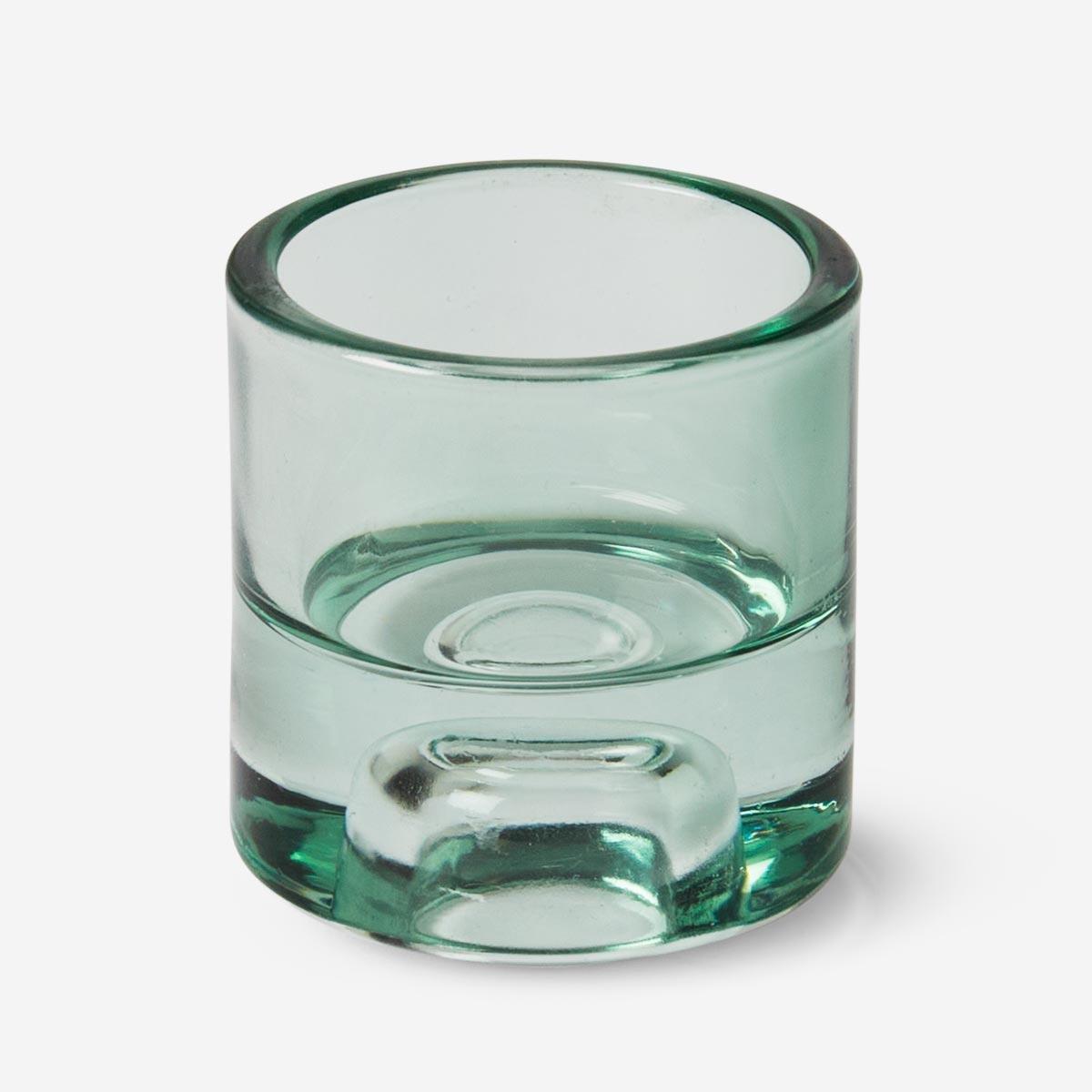 Green candle holder