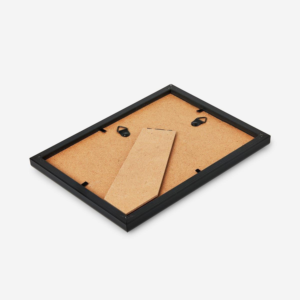 Black Wooden Picture Frame. 13 X 18 Cm
