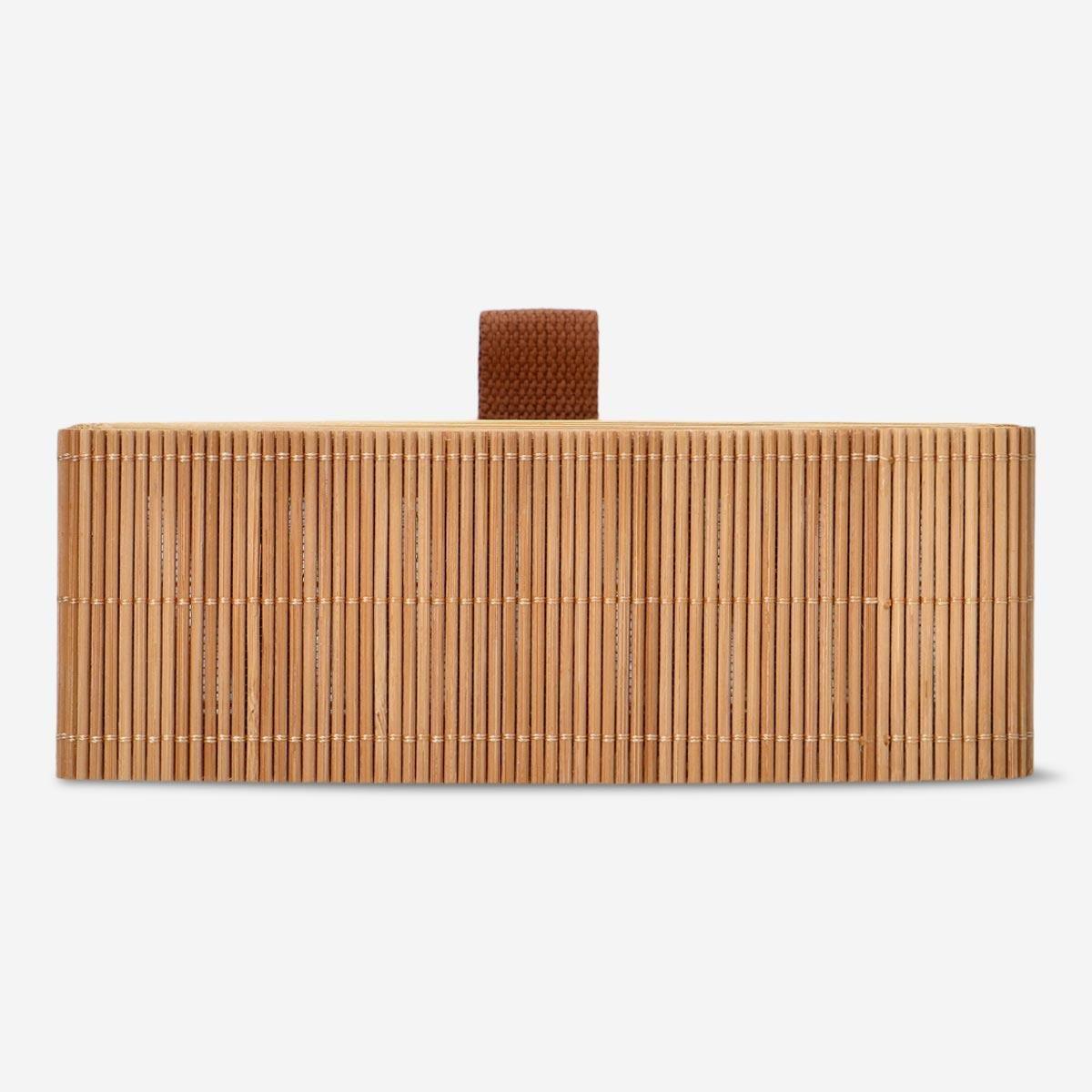 Brown Wooden Storage Box. 19.5 Cm