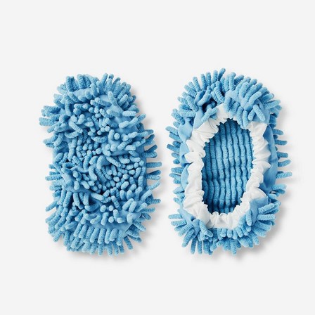 Blue cleaning slippers