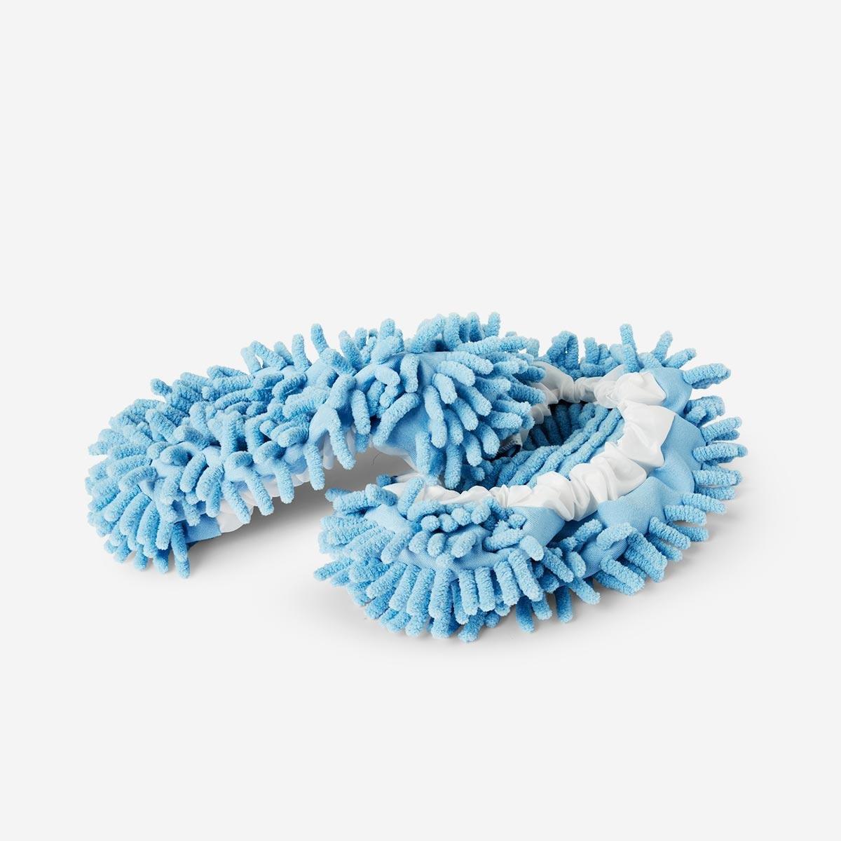 Blue cleaning slippers