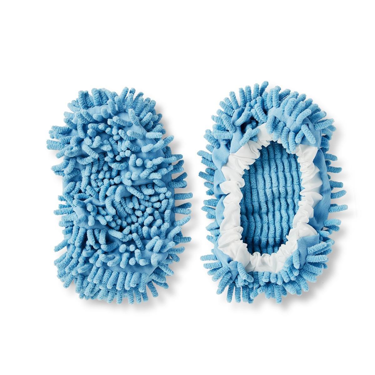 Blue cleaning slippers