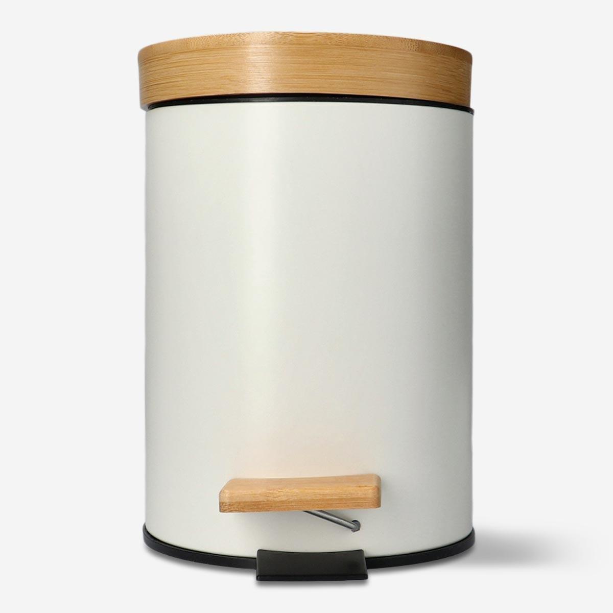 White Bathroom Bin