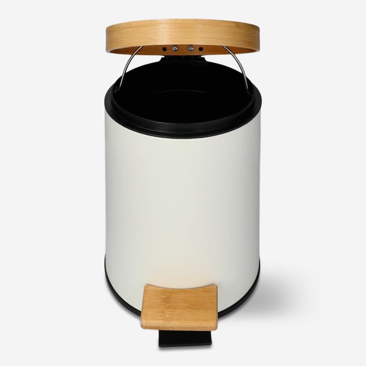 White Bathroom Bin