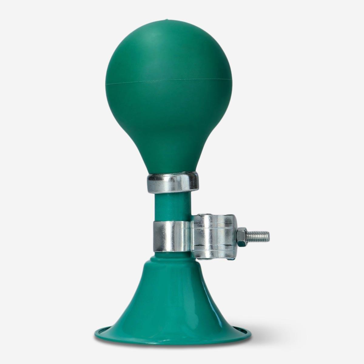 Green bicycle horn