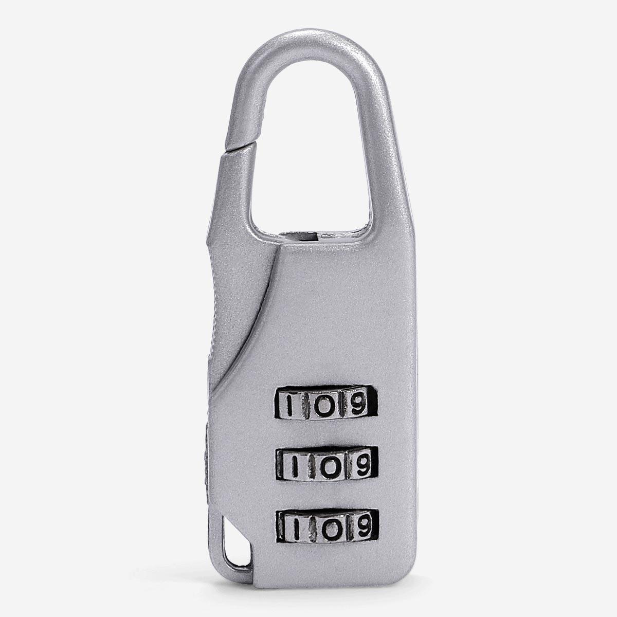 Grey combination padlock