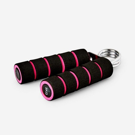 Black and pink hand grip. 5 kg