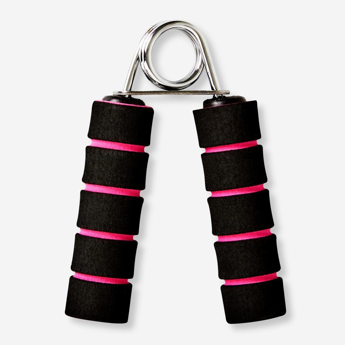 Black and pink hand grip. 5 kg