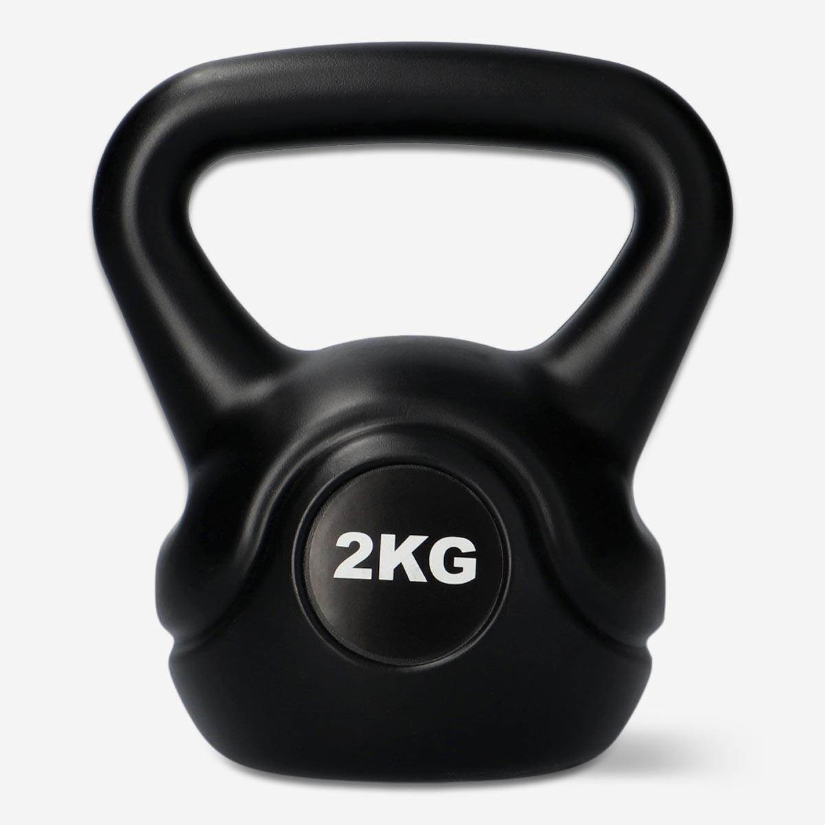 Black kettlebell. 2 kg