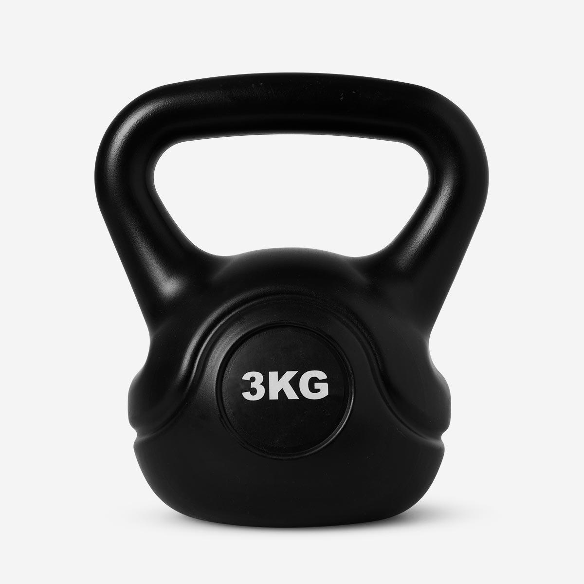 Black kettlebell. 3 kg