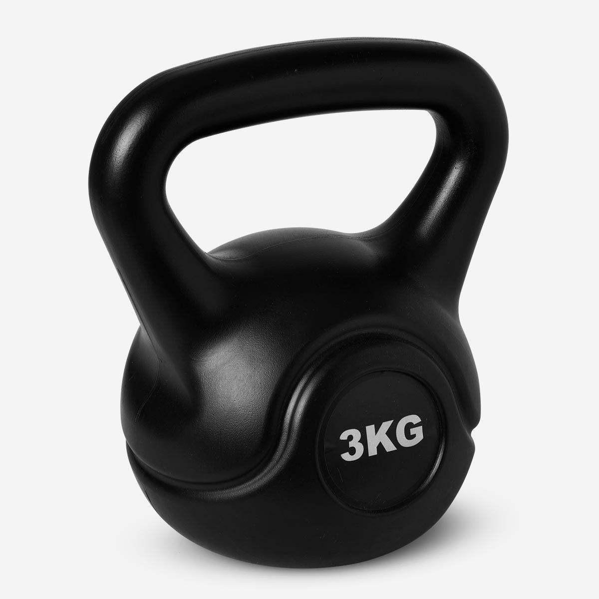 Black kettlebell. 3 kg