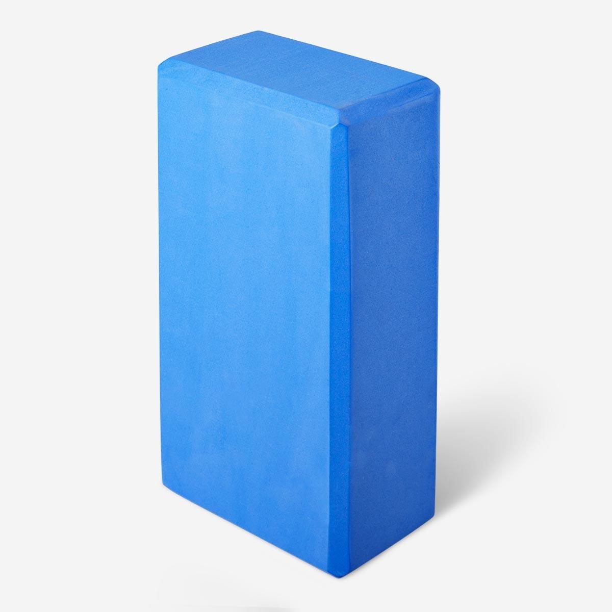 Blue yoga brick