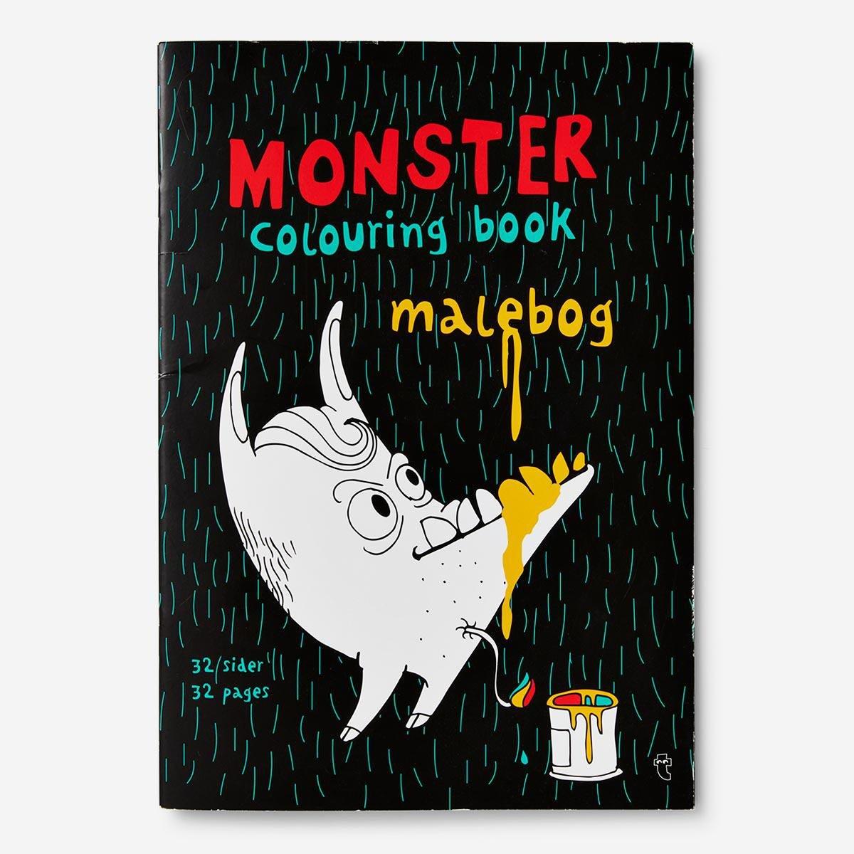 Multicolour Monster colouring book