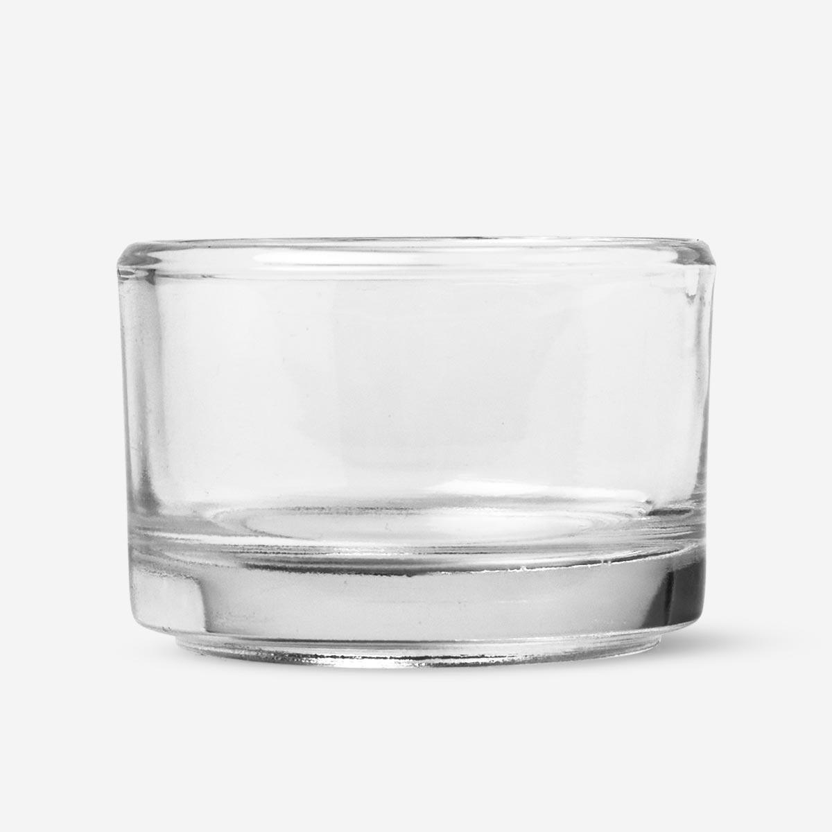 Glass candle holder