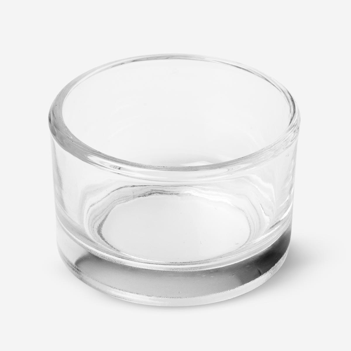 Glass candle holder