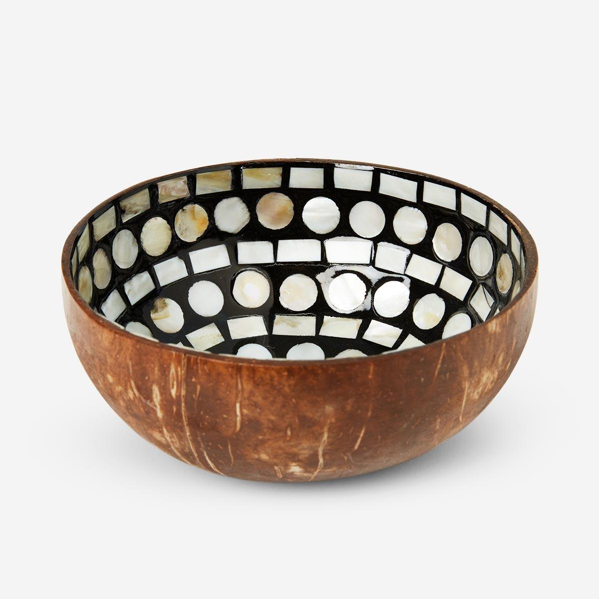 Brown Decoration Coconut Mother-Of-Pearl Bowl