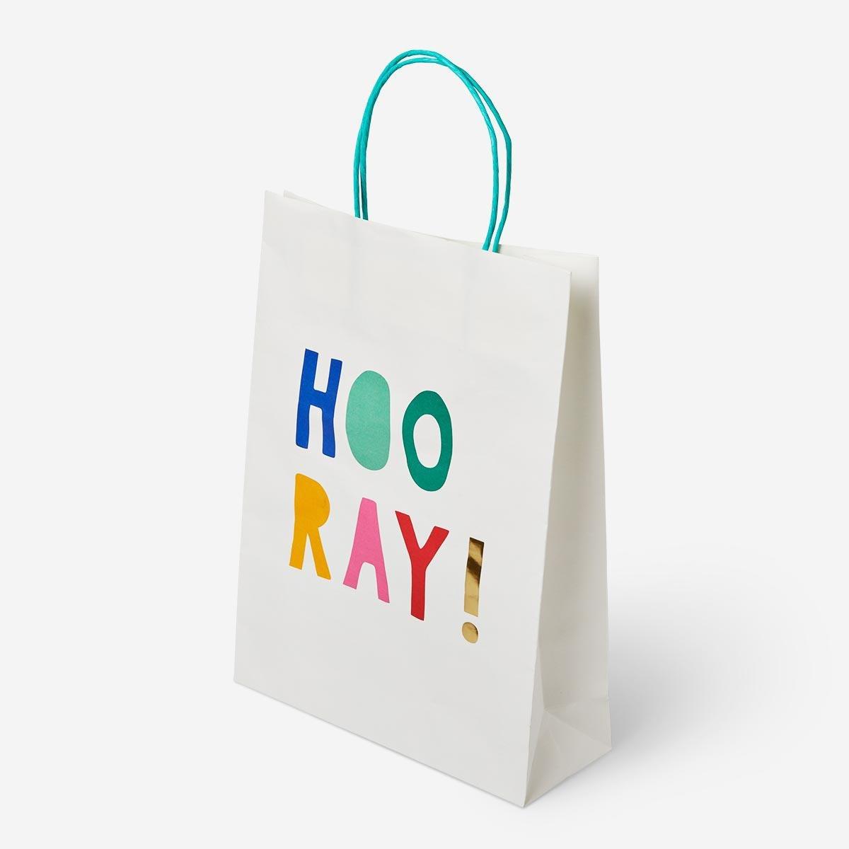 White handles gift bag