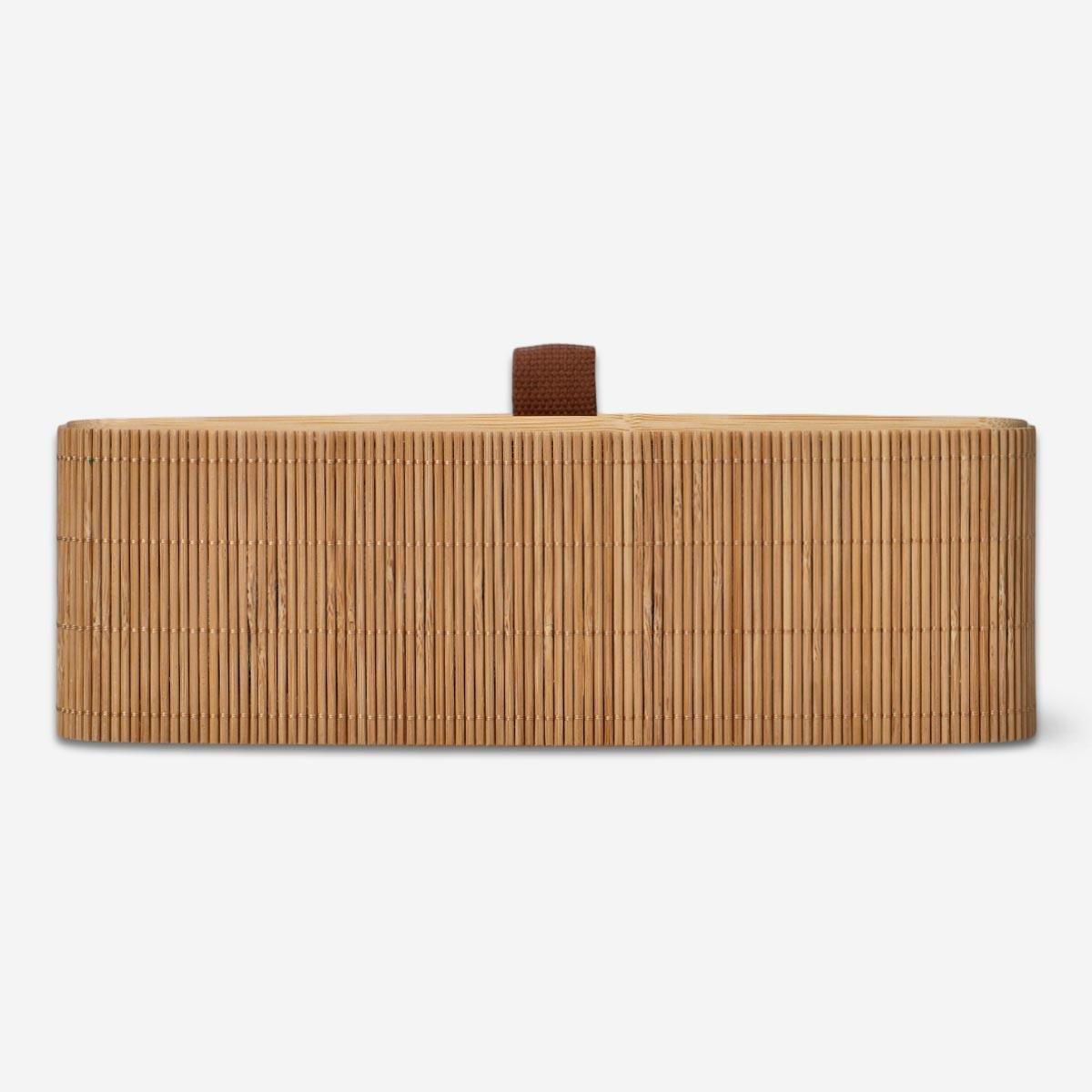 Brown Wooden Storage Box. 27 Cm