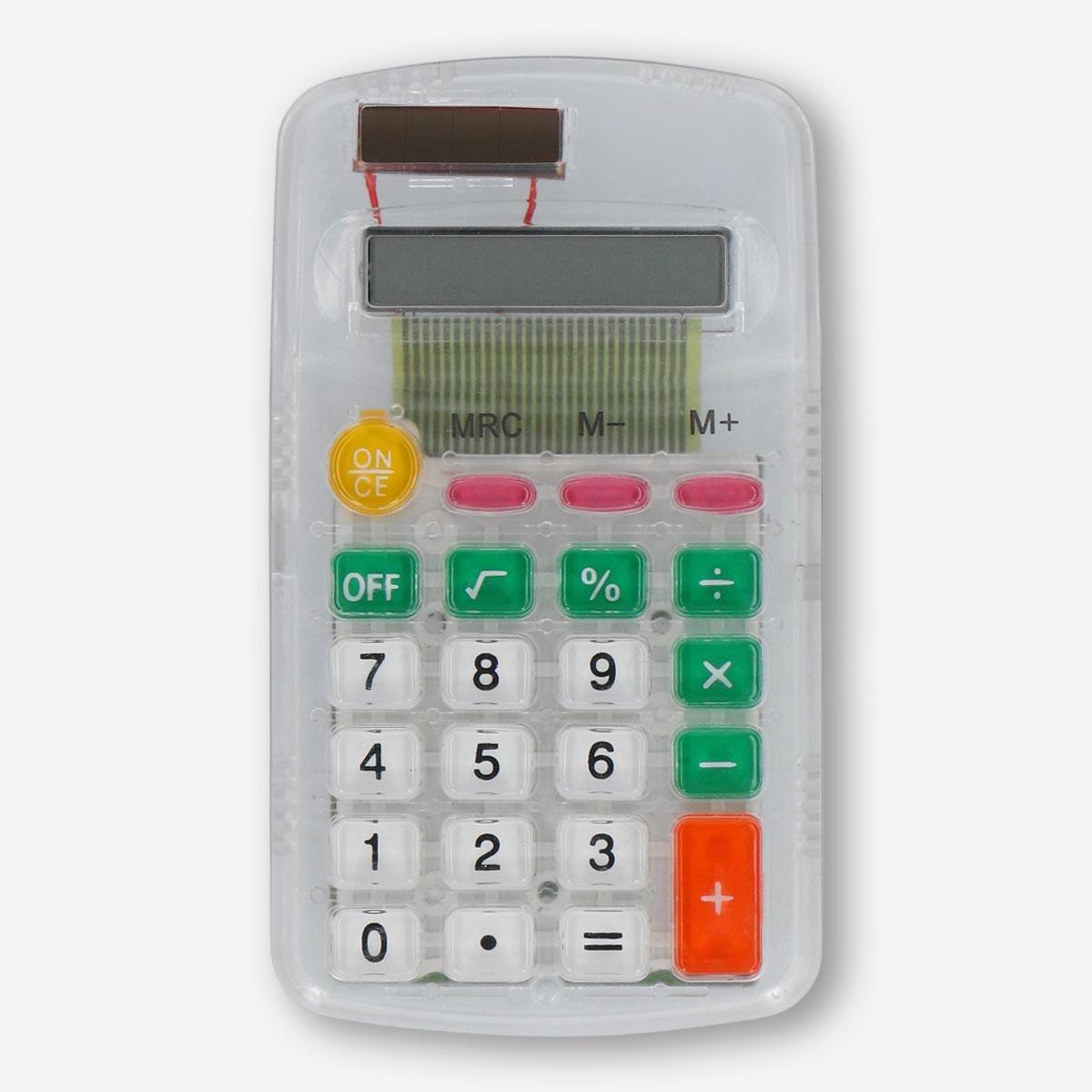 White transparent calculator