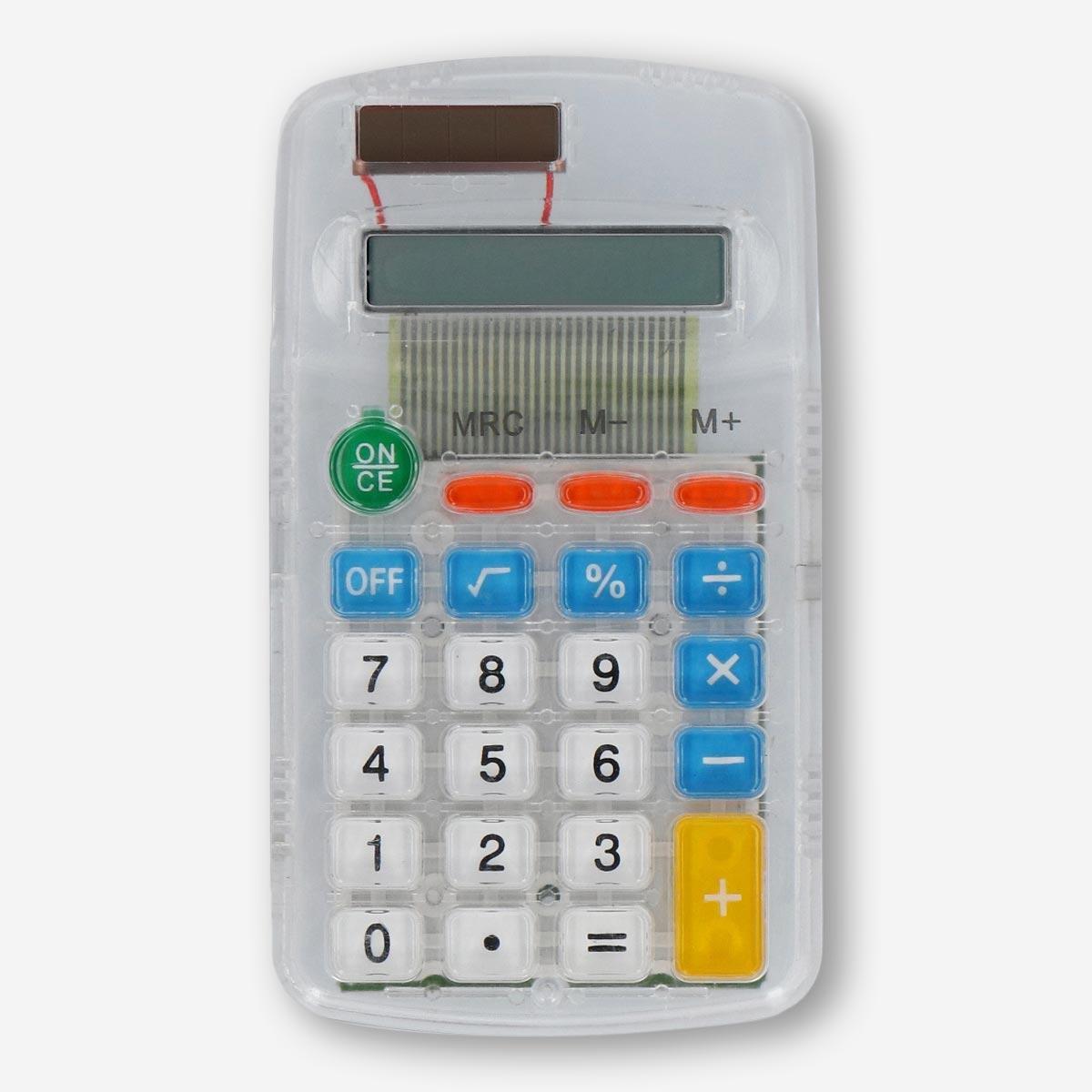 White transparent calculator