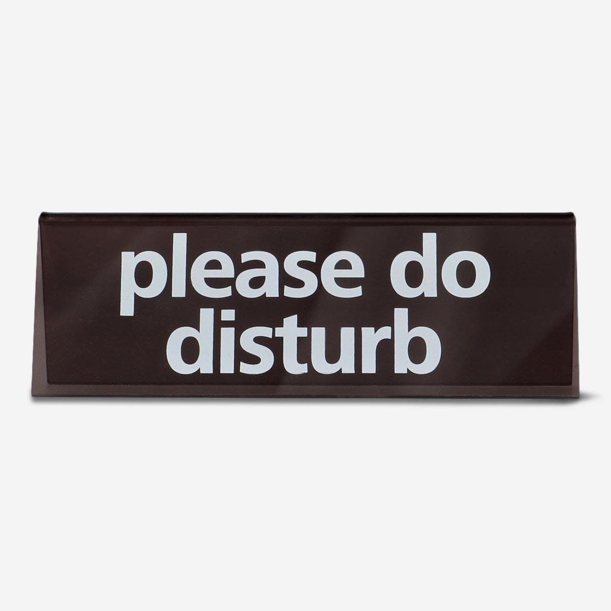 Black Desktop Please Do Disturb Sign