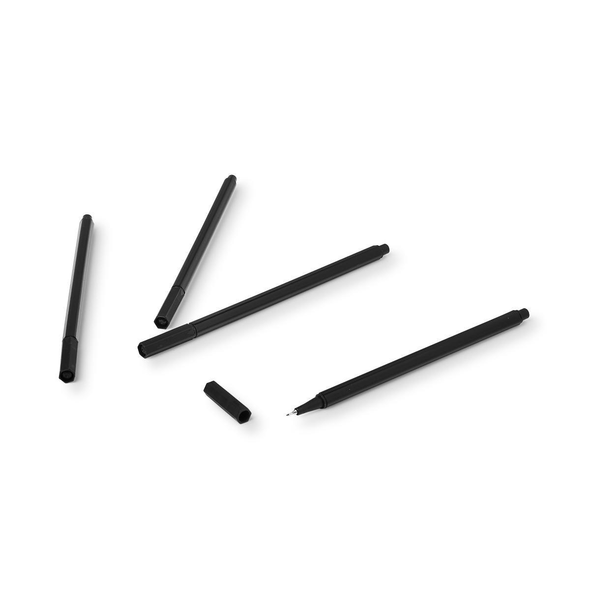 Black felt pens