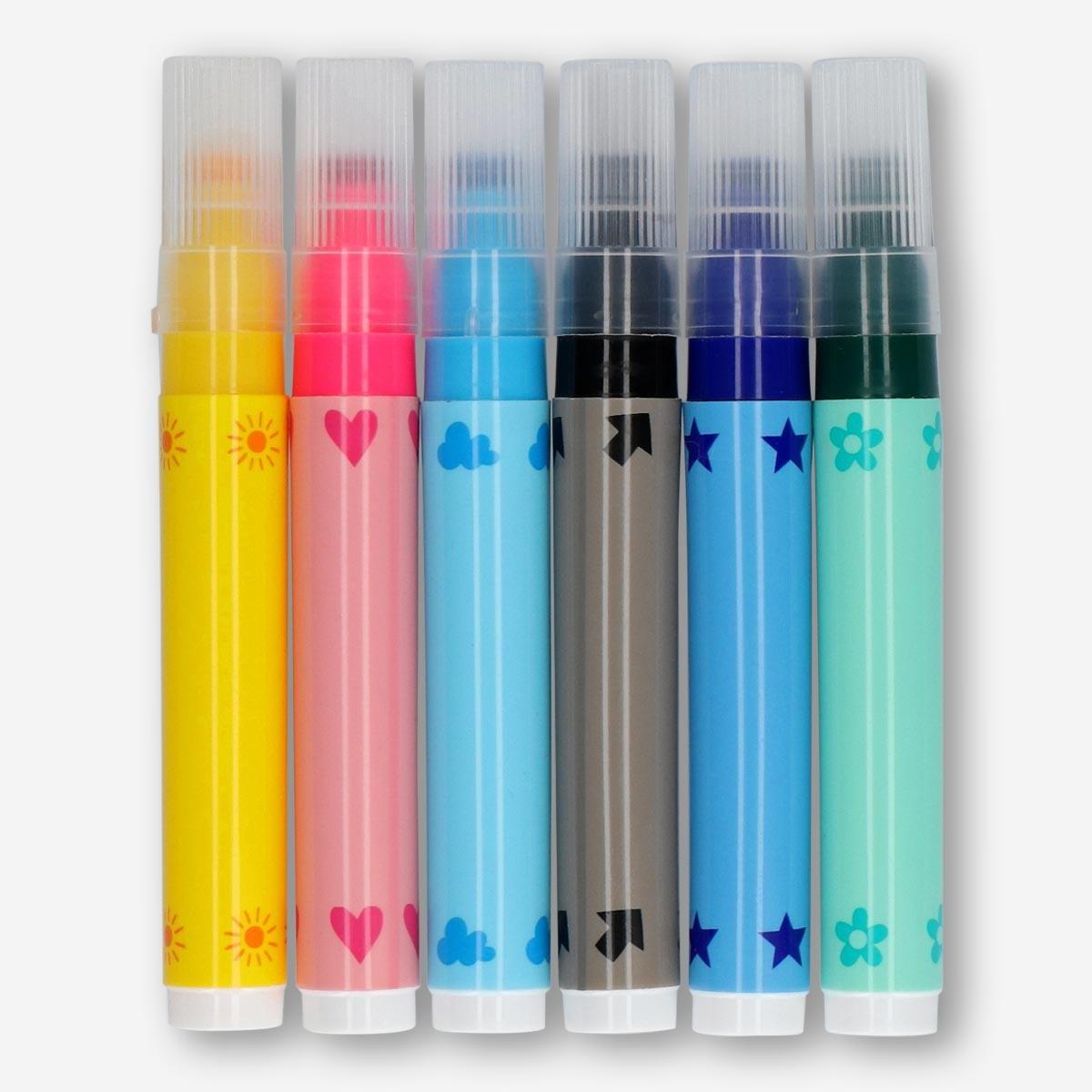 Multicolour markers with stamp